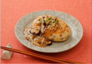 スーパー大麦の豆腐べジハンバーグ